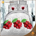 100% polyester 3D Modern bedding set Rose Flower Printed Bedroom set